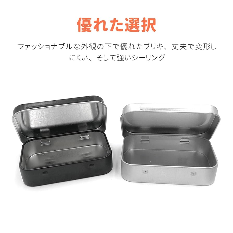Amazon.co.jp: RICISUNG コンドーム ケース ブリキ缶 ミニ